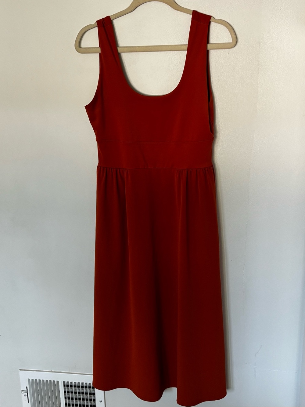 Lole Women's Sleeveless Burnt Orange Midi Dress